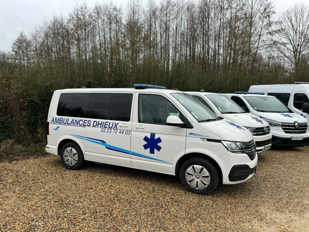 Flotte de véhicules ambulance